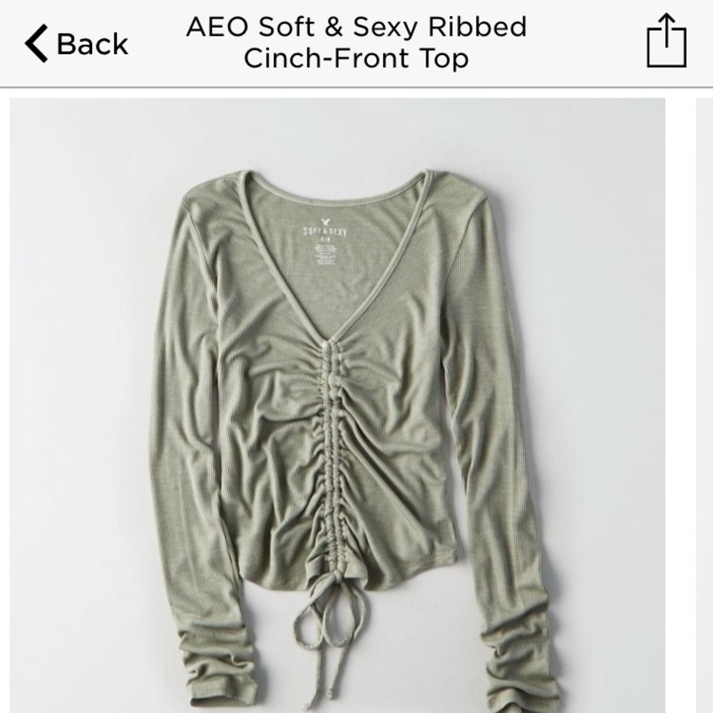 American Eagle soft and sexy ribbed shirt